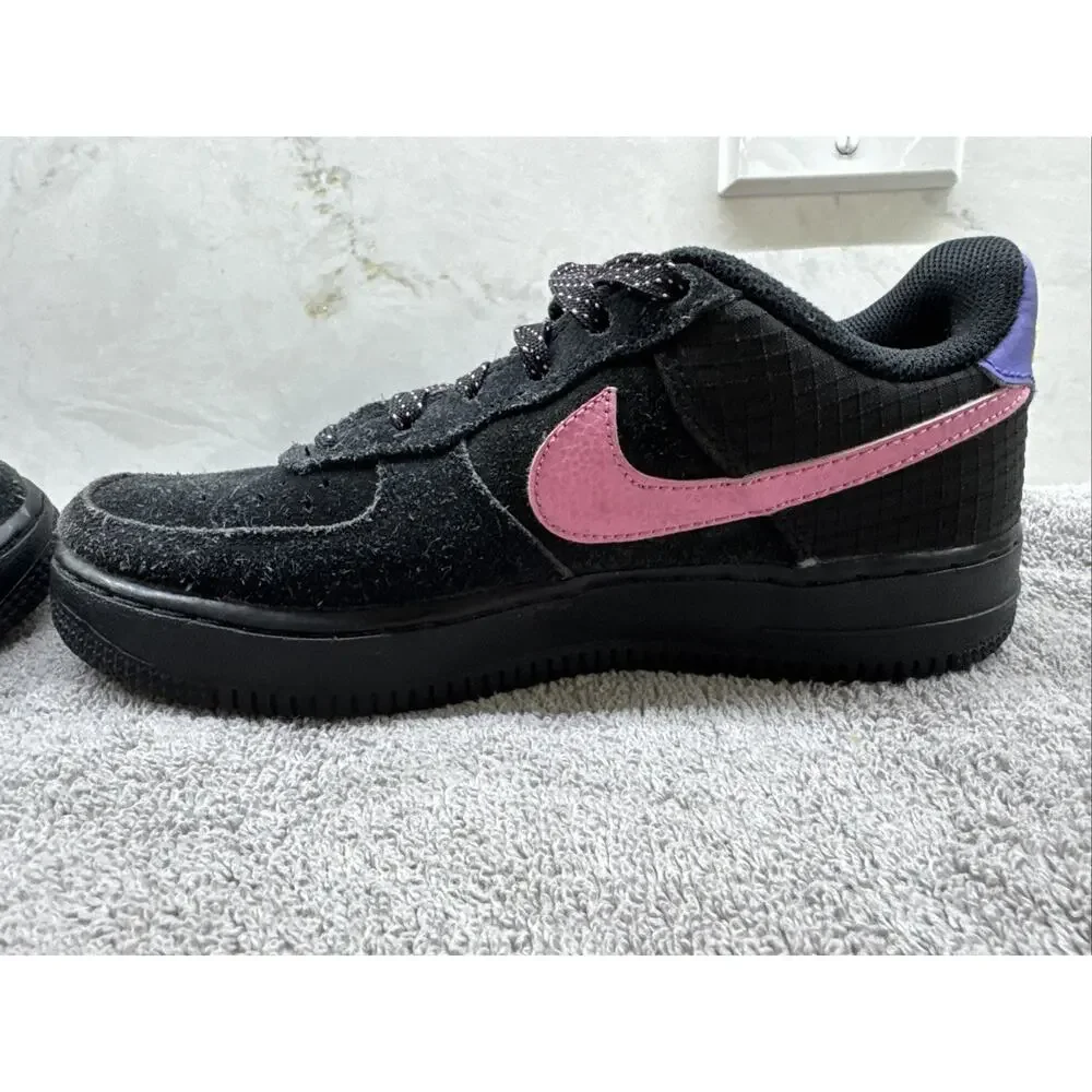 Nike Air Force 1 LV8 2 GS Black Pollen Rise #CN5710-001, (Youth) Size 4Y